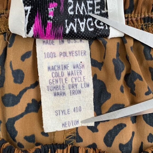 Maggie Sweet High Rise Enimal Print Lightweight Pants Size M - Picture 10 of 10